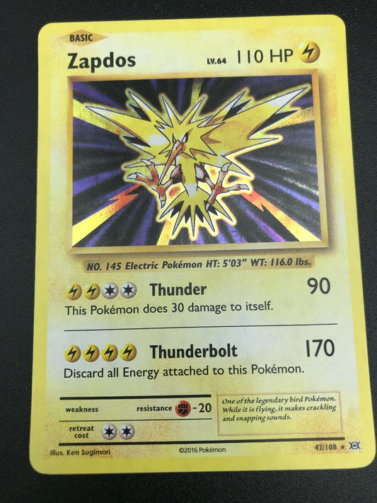 Pokemon Zabdos #16 Card